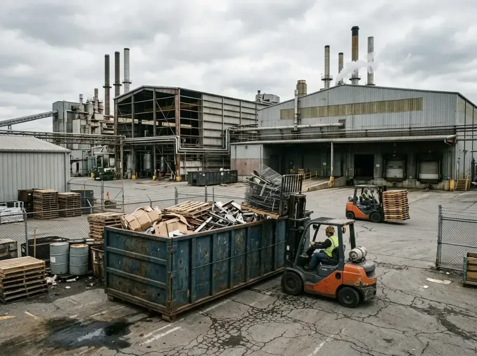 industrial-factory-scrap-conta-003 — frequently asked questions, Cheap Roll-off Dumpster Rentals in Romulus, MI